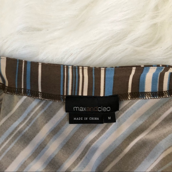 Max & Cleo striped full wrap dress - Picture 7 of 7